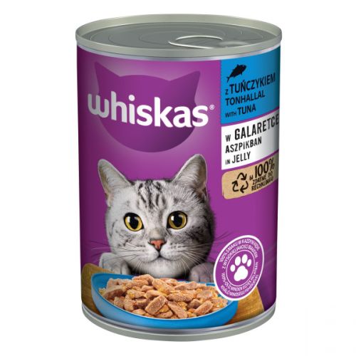 Whiskas κονσέρβα με τόνο σε ζελέ  400 g