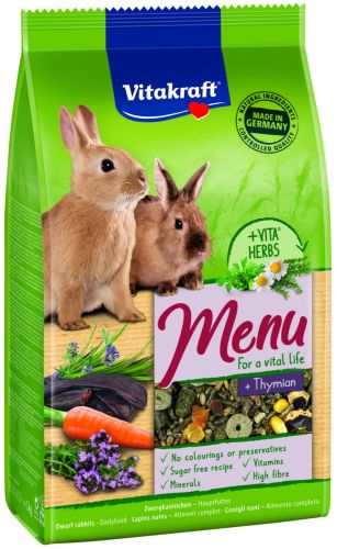 Vitakraft Μενού Vital με θυμάρι για κουνέλια  1 kg