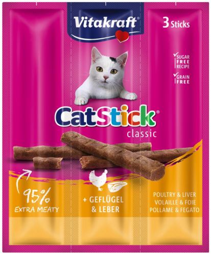 Vitakraft Cat Stick Classic - πουλερικά και συκώτι  1 db