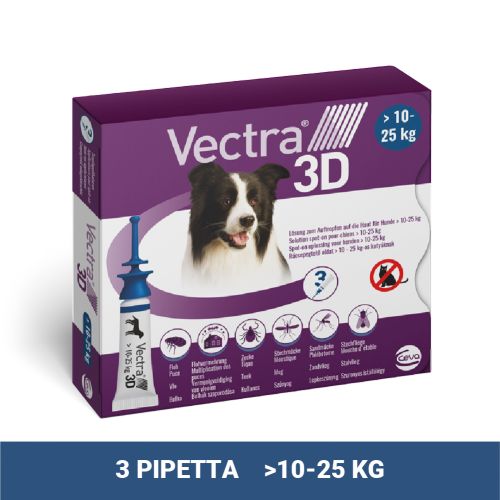 Vectra 3D διάλυμα σταγόνων για σκύλους 10-25 kg   3 db