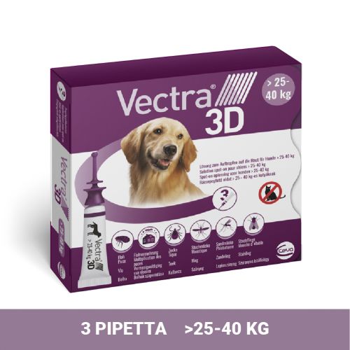 Vectra 3D διάλυμα σταγόνων για σκύλους 25-40 kg   3 db