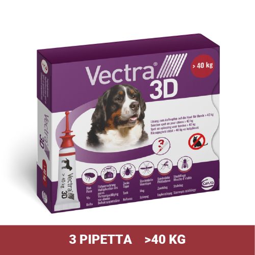 Vectra 3D διάλυμα σταγόνων για σκύλους > 40 kg   3 db