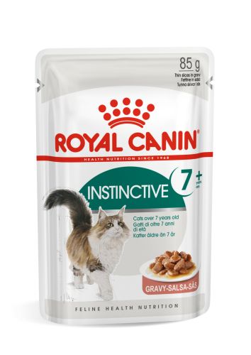 Royal Canin Instinctive 7+ - υγρή τροφή σε σάλτσα για γηραιότερες γάτες  85 g