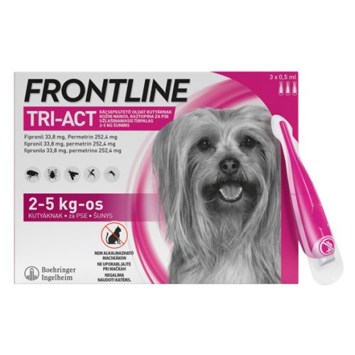 Frontline Tri-Act rácsepegtető kutyáknak XS  3 db