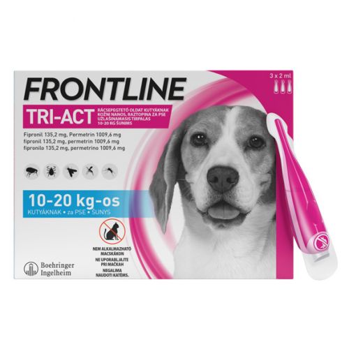 Frontline Tri-Act rácsepegtető kutyáknak M  3 db