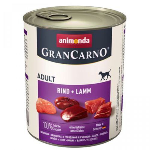 Animonda GranCarno Adult κονσέρβα, βοδινό και αρνί  800 g