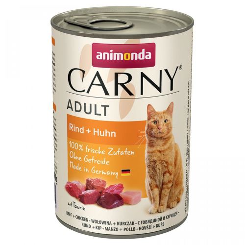 Animonda Cat Carny Adult, βοδινό και κοτόπουλο  400 g