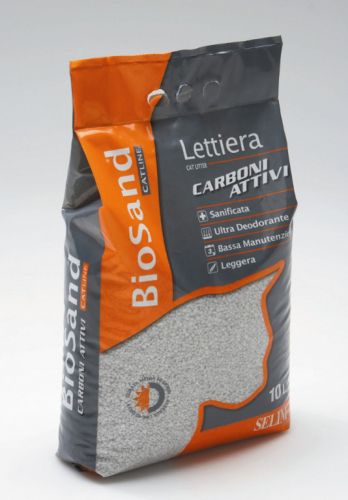 BioSand άμμος γάτας με ενεργό άνθρακα  10 l