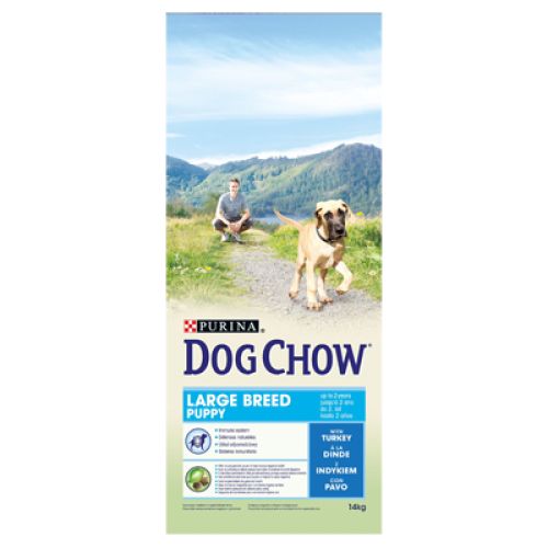 Dog Chow Puppy Large Breed Γαλοπούλα  14 kg