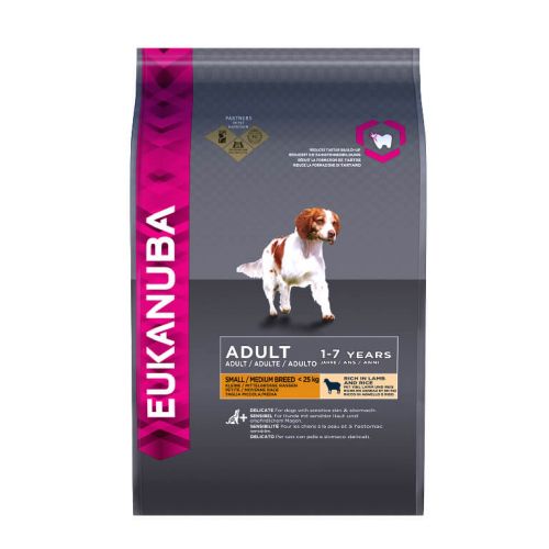 Eukanuba Adult Μικρών & Μεσαίων Φυλών Αρνί & Ρύζι  2.5 kg