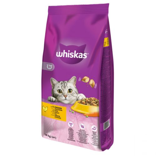 Whiskas ξηρή τροφή με κοτόπουλο  14 kg