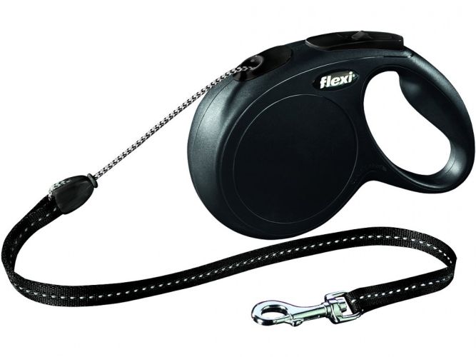Flexi Classic M συρματόσχοινο λουρί διαφόρων χρωμάτων, 8 μ  Fekete 