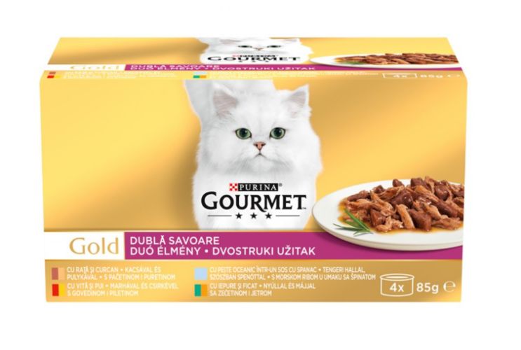 Gourmet Gold Διπλή Απόλαυση πολυσυσκευασία 4 x  85 g
