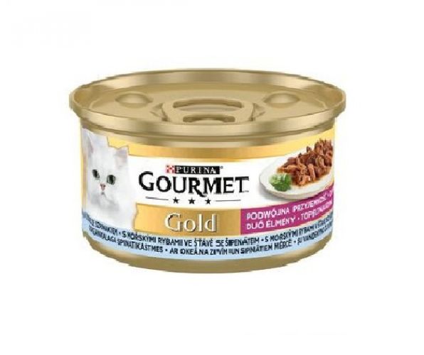 Gourmet Gold Duo εμπειρία hallal és spenóttal   85 g