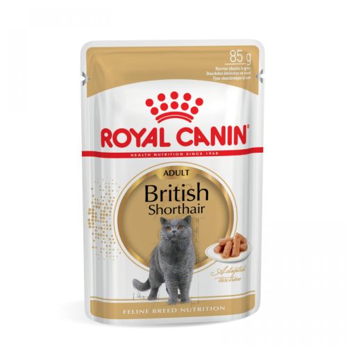 Royal Canin British Shorthair Adult - υγρή τροφή για ενήλικες Βρετανικές κοντότριχες γάτες  85 g