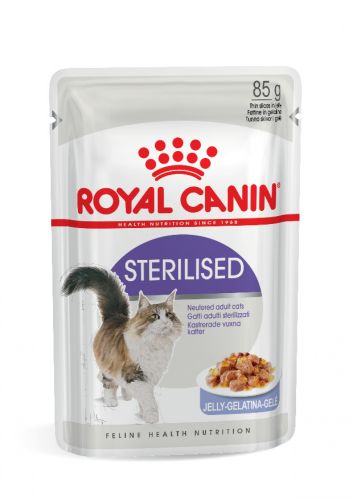 Royal Canin Sterilised Jelly - υγρή τροφή γάτας σε ζελέ  85 g