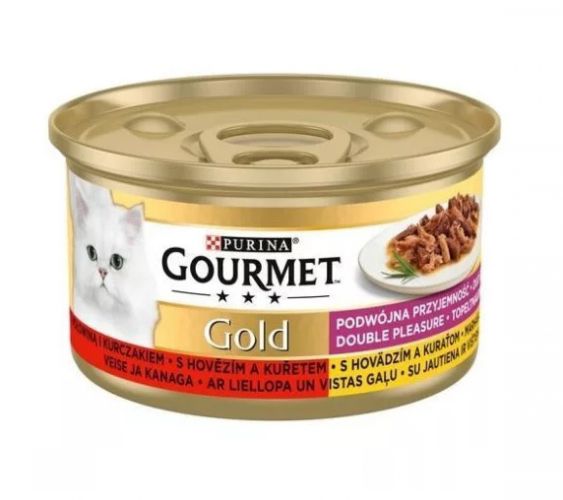Gourmet Gold Duo εμπειρία marhával és csirkével   85 g