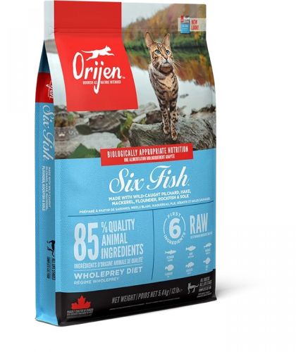 Orijen Six Fish - ξηρή τροφή για γάτες  5.4 kg