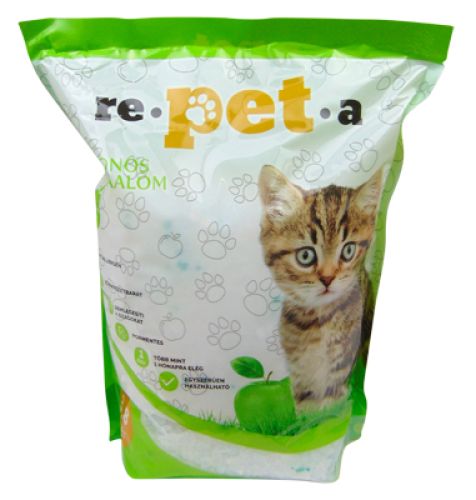 Repeta σιλικονούχα άμμος γάτας με άρωμα μήλου  3.8 l