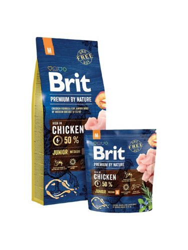 Brit Premium by Nature Junior Μεσαίου Μεγέθους  15 kg