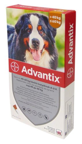 ADVANTIX SPOT ON 6 ML (40-60KG) 4 x  6 ml