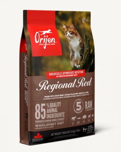 Orijen Regional Red - ξηρή τροφή για γάτες  5.4 kg