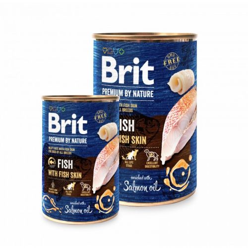 Brit Premium by Nature Ενήλικη Τροφή με Δέρμα Ψαριού  800 g