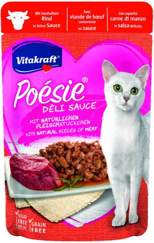 Vitakraft Poésie Déli Sauce για γάτες - βοδινό  85 g