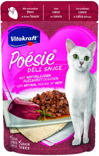 Vitakraft Poésie Déli Sauce για γάτες - καρδιά  85 g