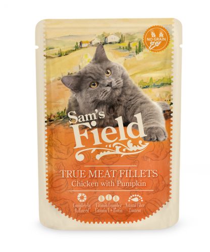 Sam's Field True Meat Φιλέτα - Κοτόπουλο & Κολοκύθα σε φακελάκι  85 g
