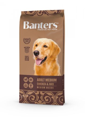 Visán Banters Dog Adult Medium Κοτόπουλο & Ρύζι  15 kg