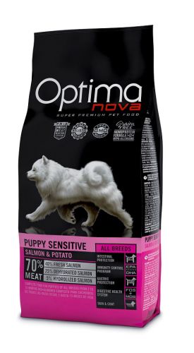 Visán Optimanova Dog Puppy Sensitive Σολομός & Πατάτα  2 kg