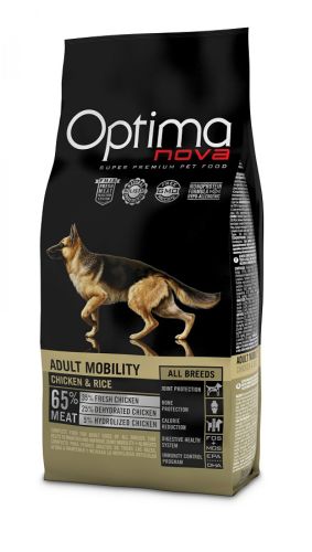 Visán Optimanova Dog Adult Mobility Κοτόπουλο & Ρύζι  12 kg
