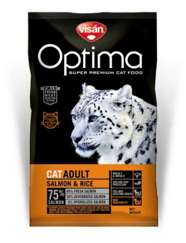 Visán Optimanova Cat Adult Σολομός & Ρύζι  8 kg