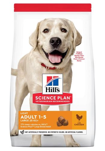 Hill's Science Plan Adult Light Large Breed ξηρή τροφή σκύλου  14 kg