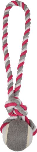Flamingo Jim Pull Rope - σχοινί με τενισμπάλα, ροζ  6x40 cm