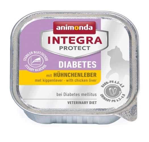 Animonda Cat Integra Protect Διαβήτης σε δισκάκι, συκώτι κοτόπουλου  100 g
