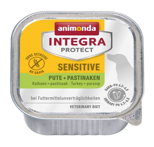 Animonda Integra Protect Sensitive σε δισκάκι, γαλοπούλα και παστινάκη  150 g