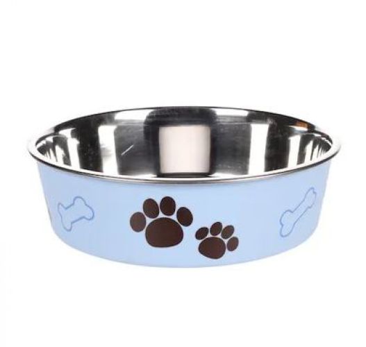 Flamingo Bella Kena μεταλλικό μπολ σκύλου - μπλε  800 ml