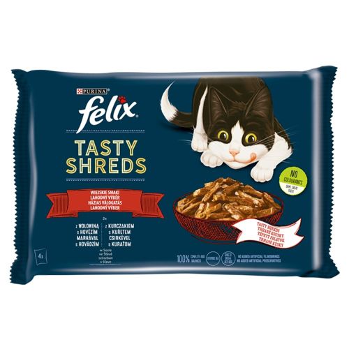 Felix Tasty Shreds οικιακή επιλογή σε σάλτσα 4 x  80 g