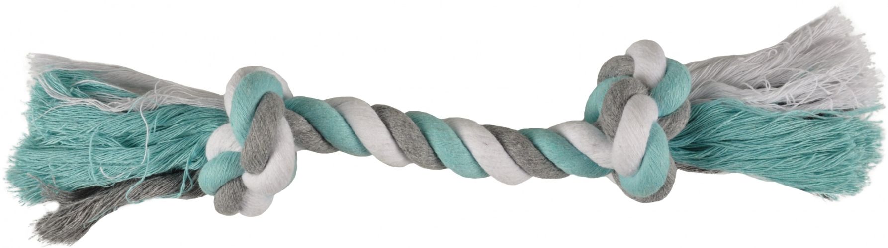 Flamingo Jim Playing Rope - σχοινί μασήματος με 2 κόμπους, μέντα  22 cm