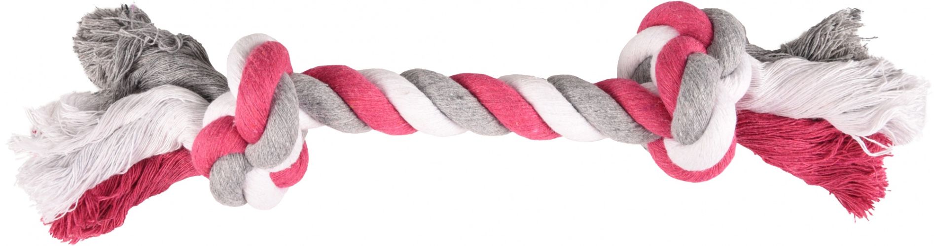 Flamingo Jim Playing Rope - σχοινί μάσησης 2 κόμπων, ροζ 30 cm   1 db