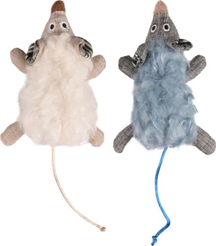 Flamingo λούτρινο παιχνίδι ποντίκι για γάτες  19.5 cm