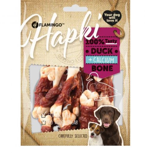 Flamingo Hapki Ασβέστιο Κόκκαλο - με πάπια  170 g