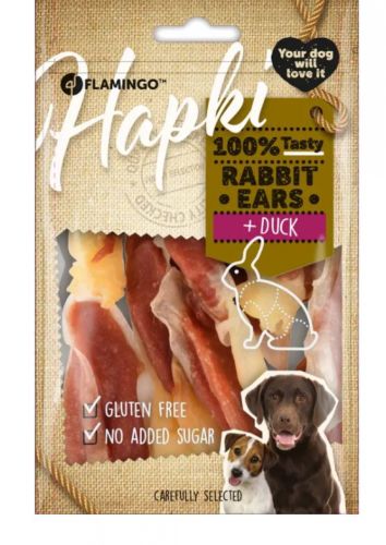 Flamingo Hapki αυτιά κουνελιού - με πάπια  85 g