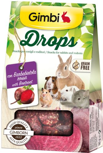 Gimbi Drops Snack με παντζάρι  50 g