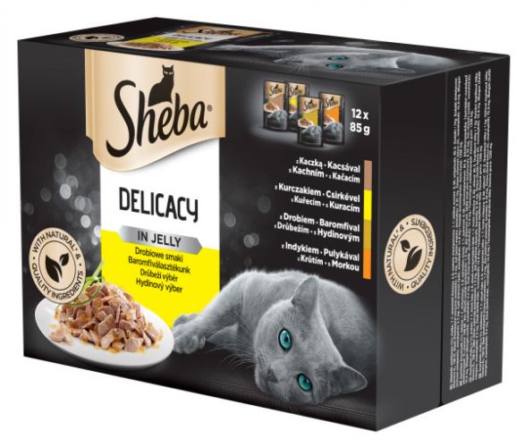 Sheba Delicacy σε φακελάκι - επιλογή πουλερικών 12 x  85 g