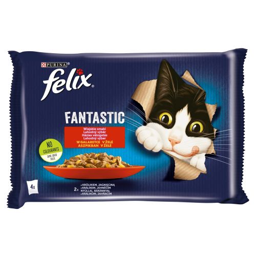 Felix Fantastic επιλογή με κουνέλι και αρνί 4 x  85 g