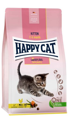 Happy Cat Kitten Land Geflügel - Πουλερικά  4 kg