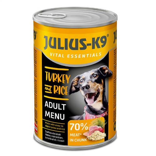 Julius-K9 Vital Essentials Μενού Ενηλίκων - Γαλοπούλα & Ρύζι  1240 g